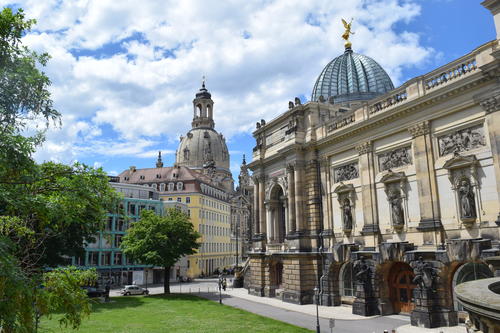 Frauenkirche und Hochschule für Bildende Künste, Dresden